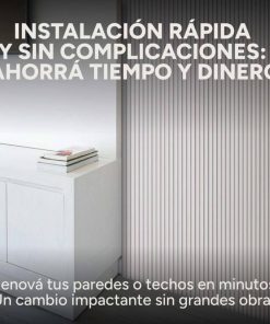 Copia - Pack X100 Wpc Wall Panel Lambrin 290x16.7cm BLANCO HUESO
