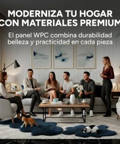 Copia - Pack X10 Wpc Wall Panel Lambrin 290x16.7cm Gris Oscuro