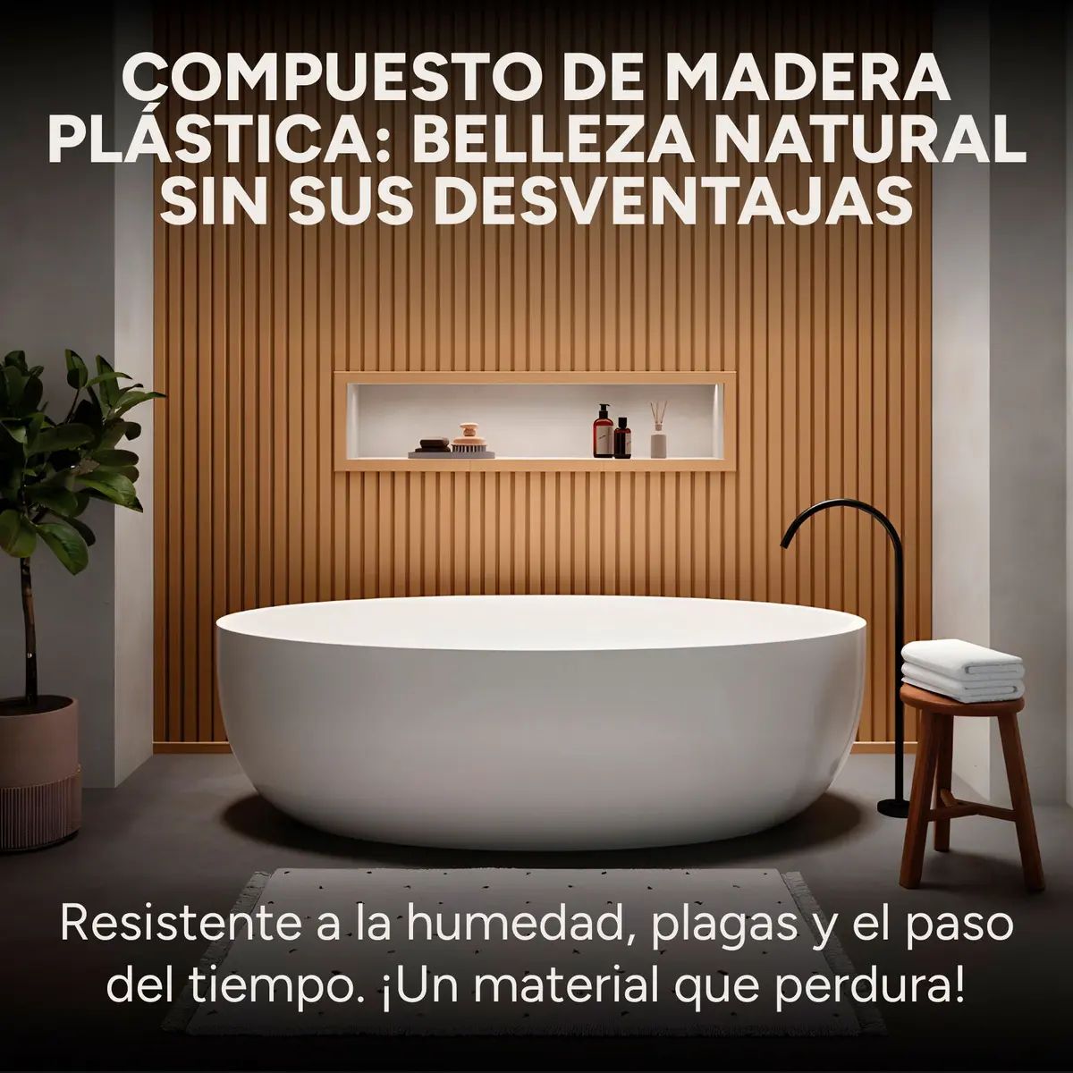Copia - Pack X20 Wpc Simil Madera Panel Lambrin 290x16.7 Gris Oscuro