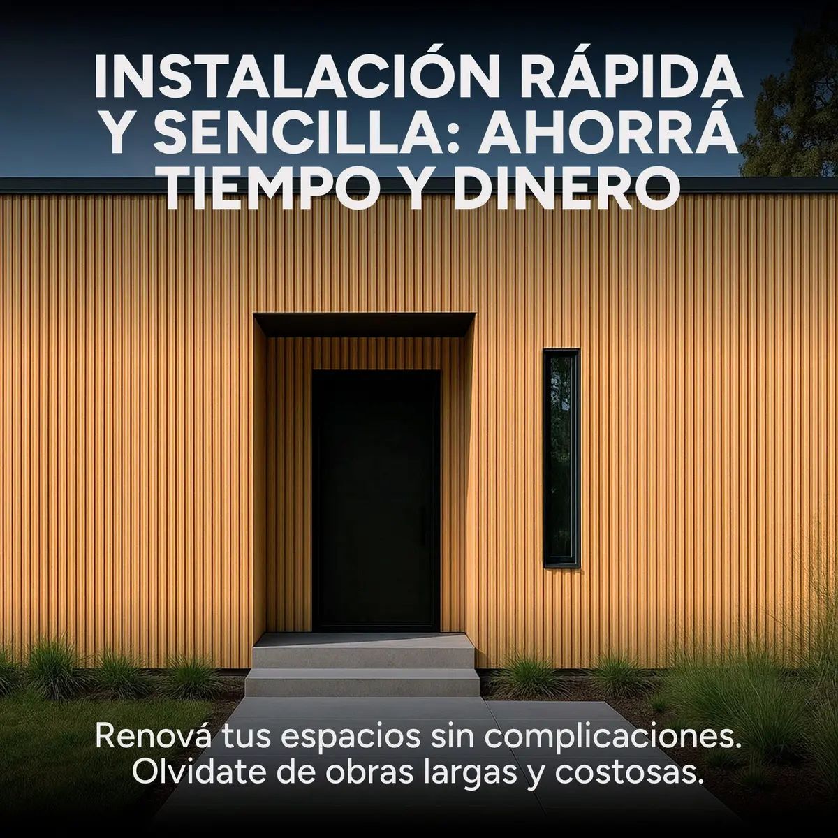 Copia - Pack X20 Wpc Simil Madera Panel Lambrin 290x16.7 Gris Oscuro