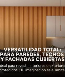 Copia - Pack X30 Wpc Simil Madera Panel Lambrin 290x16.7 Gris Oscuro