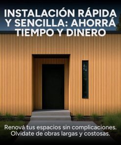 Copia - Pack X30 Wpc Simil Madera Wall Panel Lambrin 2.90x16.7 Color Marrón Madera Acanalado