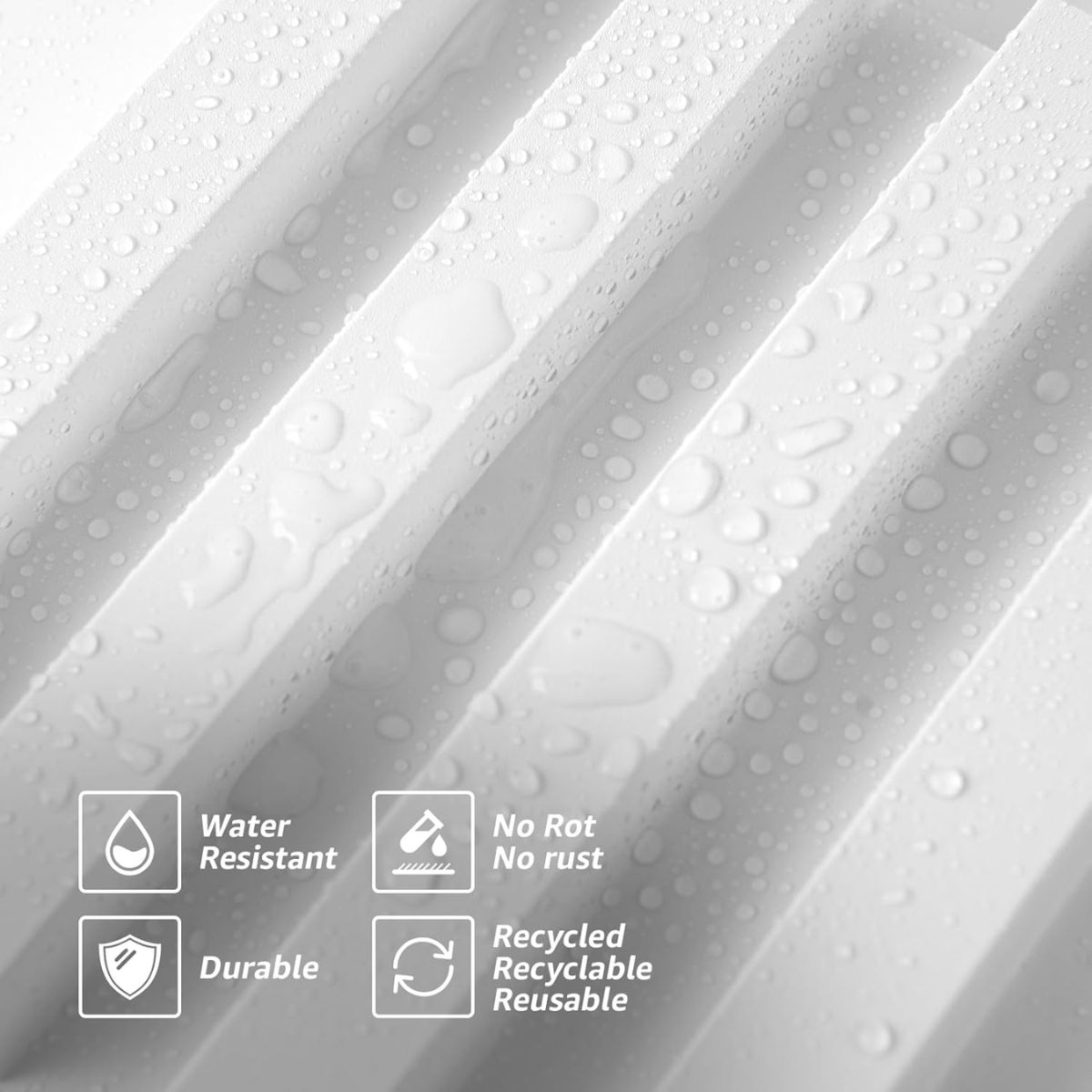 Copia - Pack X50 Wpc Wall Panel Lambrin 290x16.7cm BLANCO HUESO