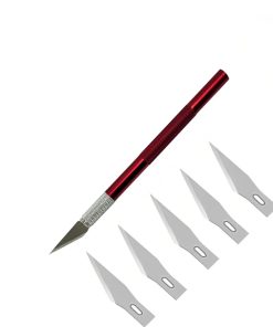Copia - Trincheta Profesional Cortante D Precisión De Aluminio Con 5 Cuchillas PLATEADO