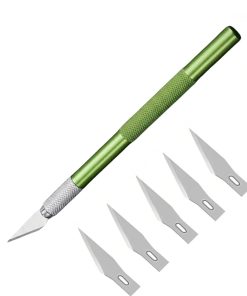 Copia - Trincheta Profesional Cortante D Precisión De Aluminio Con 5 Cuchillas PLATEADO