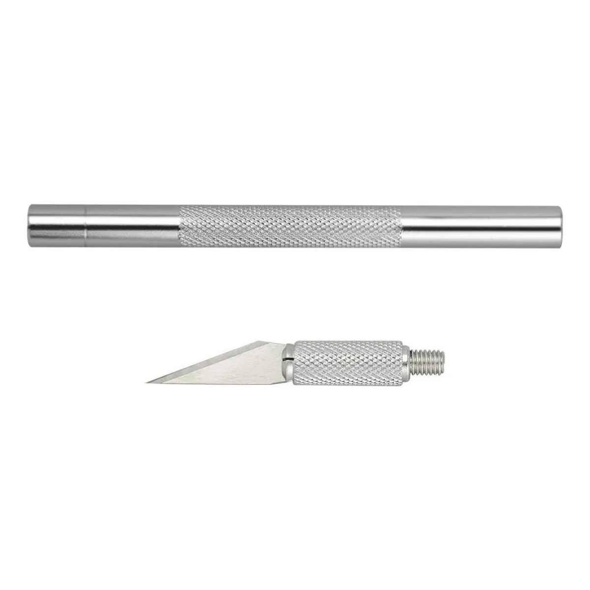 Copia - Trincheta Profesional Cortante D Precisión De Aluminio Con 5 Cuchillas PLATEADO