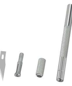 Copia - Trincheta Profesional Cortante D Precisión De Aluminio Con 5 Cuchillas PLATEADO
