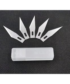 Copia - Trincheta Profesional Cortante D Precisión De Aluminio Con 5 Cuchillas PLATEADO