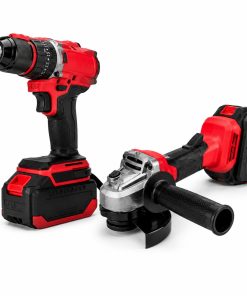 Kit Profesional de Taladro 13mm + Amoladora con 2 Baterias