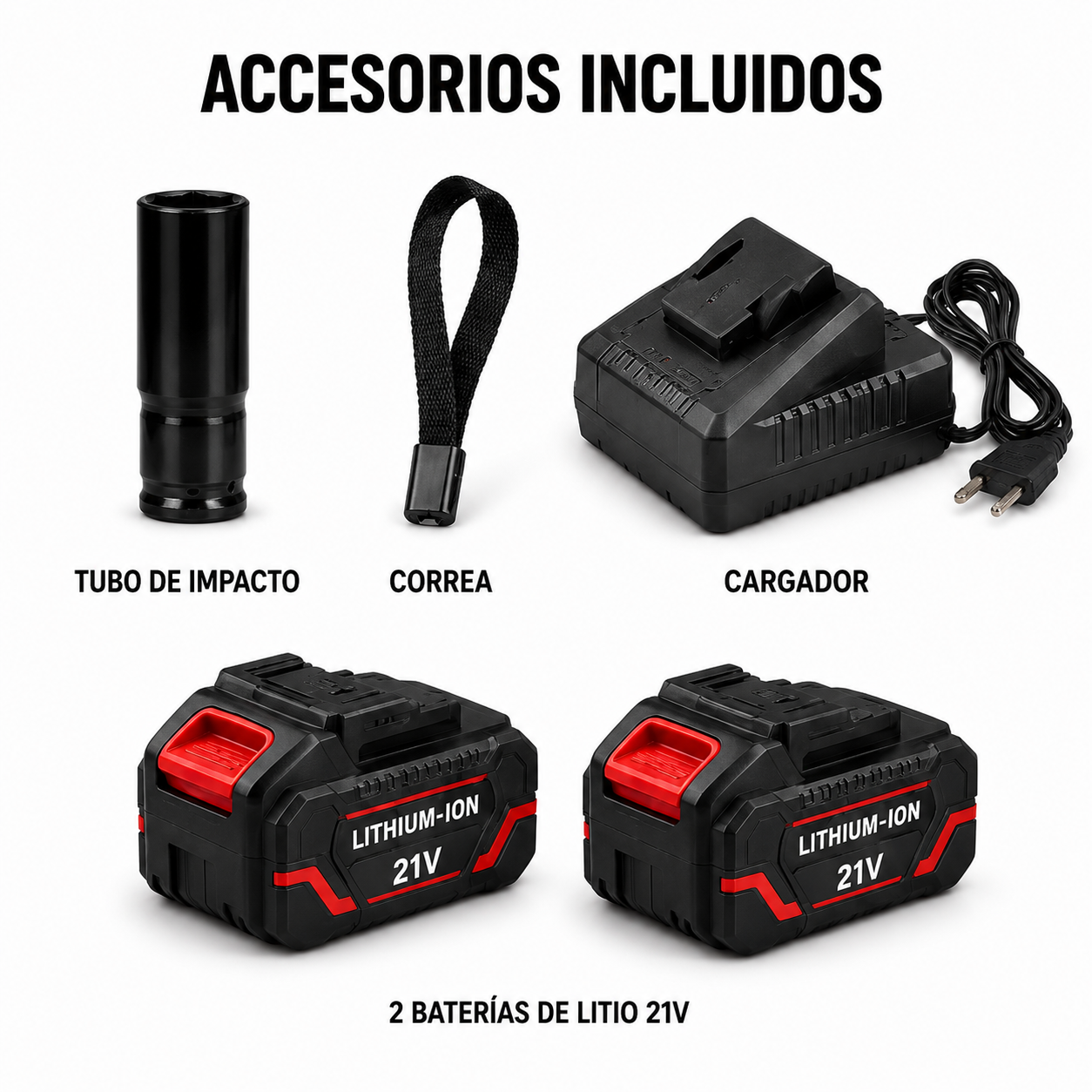 Kit Profesional de Taladro 13mm + Amoladora con 2 Baterias