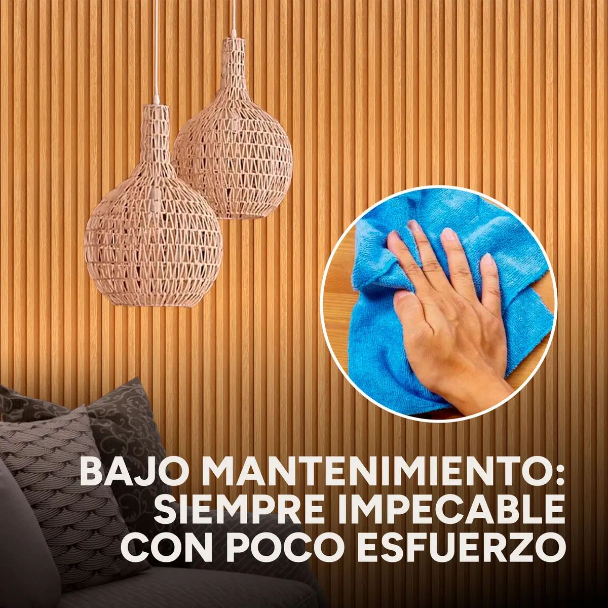 WPC Tabla Wall Panel Lambrin 290x16.7cm Marrón Madera