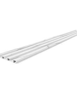 Wpc Revestimiento Simil Madera 2.90x16.7 Blanco Hueso
