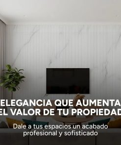 Wpc Revestimiento Simil Madera 2.90x16.7 Blanco Hueso