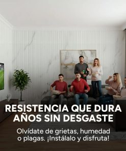 Wpc Revestimiento Simil Madera 2.90x16.7 Blanco Hueso