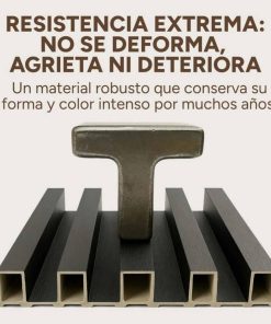 Wpc Revestimiento Simil Madera 2.90x16.7 Blanco Hueso
