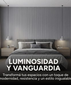 Wpc Revestimiento Simil Madera Lambrin 2.90x16.7 Gris Oscuro