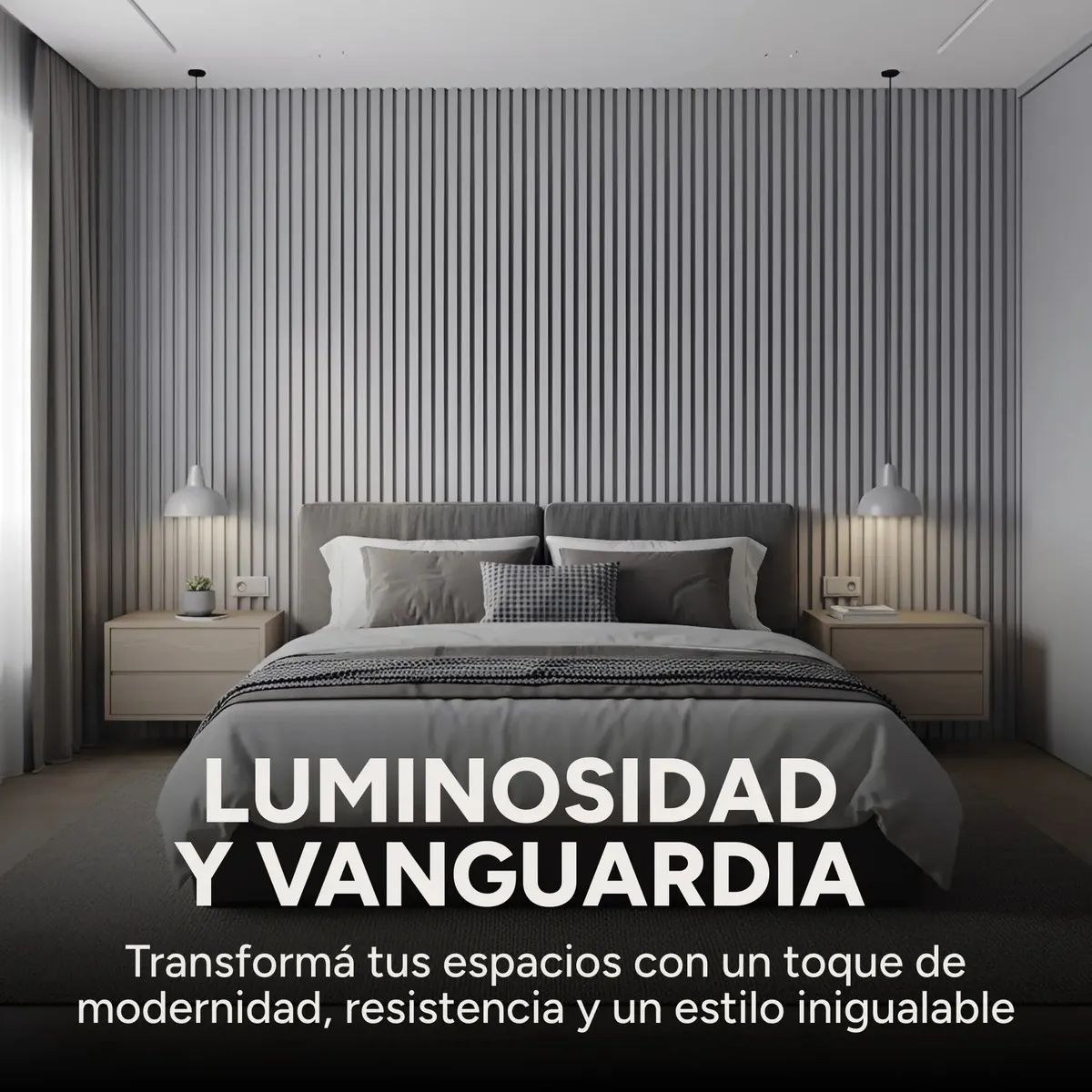 Wpc Revestimiento Simil Madera Lambrin 2.90x16.7 Gris Oscuro