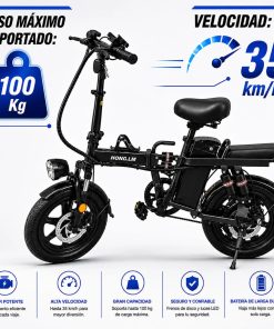 Bicicleta Eléctrica Luxor Eb9 Rodado 16'' 500w 120kg