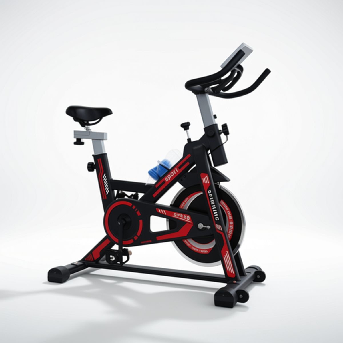 Bicicleta Spinning Profesional Ergométrica Disco 13Kg Roja Bicicleta Spinning Profesional Ergométrica Disco 13Kg Roja