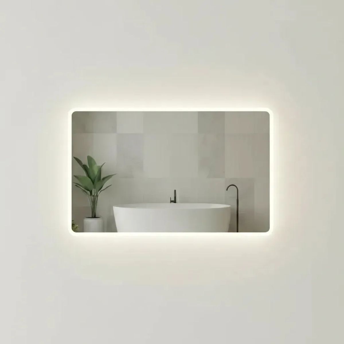 Copia - Espejo De Baño Led 60 X 80cm Led12 Desempañador Copia - Espejo De Baño Led 60 X 80cm Led12 Desempañador