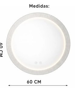 Copia - Espejo Irregular Sin Marco Cuerpo Entero Led 160x50cm