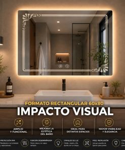 Copia - Espejo Irregular Sin Marco Cuerpo Entero Led 160x50cm