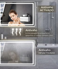 Copia - Espejo Irregular Sin Marco Cuerpo Entero Led 160x50cm
