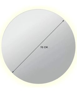 Copia - Espejo Irregular Sin Marco Cuerpo Entero Led 160x50cm