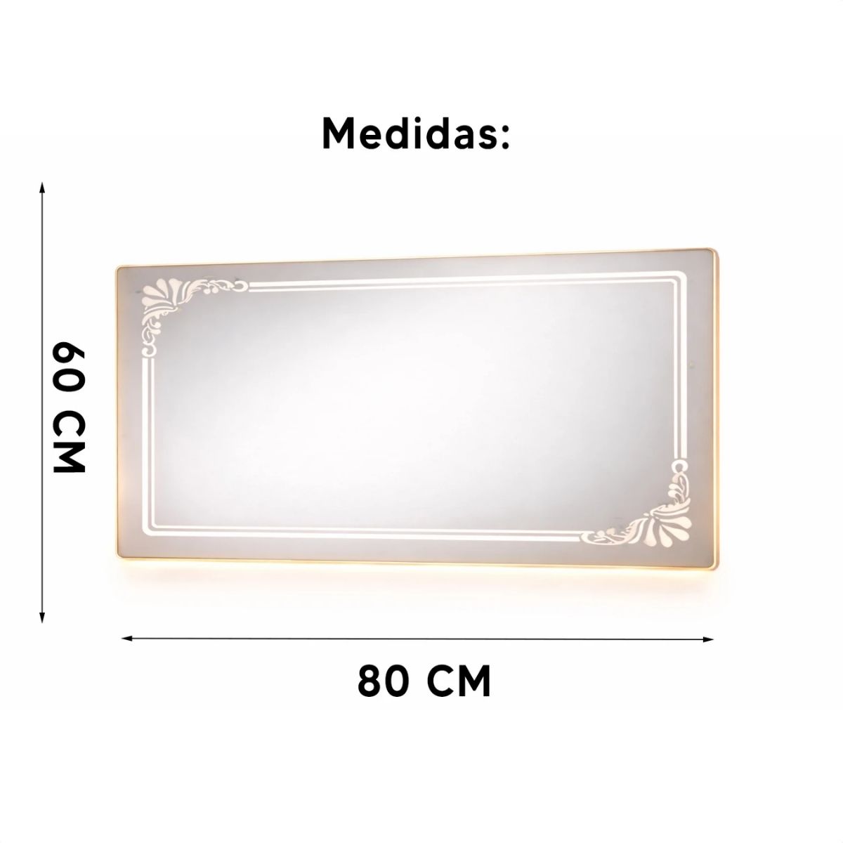 Copia - Espejo Irregular Sin Marco Cuerpo Entero Led 160x50cm Copia - Espejo Irregular Sin Marco Cuerpo Entero Led 160x50cm