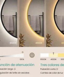 Copia - Espejo Irregular Sin Marco Cuerpo Entero Led 160x50cm