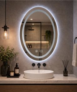 Copia - Espejo Rectangular Con Led Baño Led10 50 X 70 Cm Desempañador