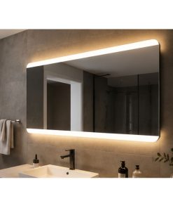 Copia - Espejo Rectangular Con Led Baño Led10 50 X 70 Cm Desempañador