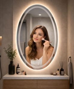 Copia - Espejo Rectangular Con Led Baño Led10 50 X 70 Cm Desempañador