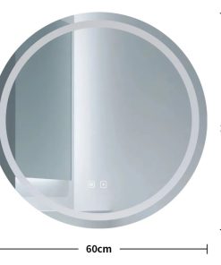 Copia - Espejo Redondo Con Luz Led Modelo Led01 60 Cm