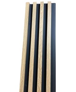 Copia - Pack X100 Wpc Simil Madera Panel Lambrin 290x16.7cm Gris Oscuro - 100026-235