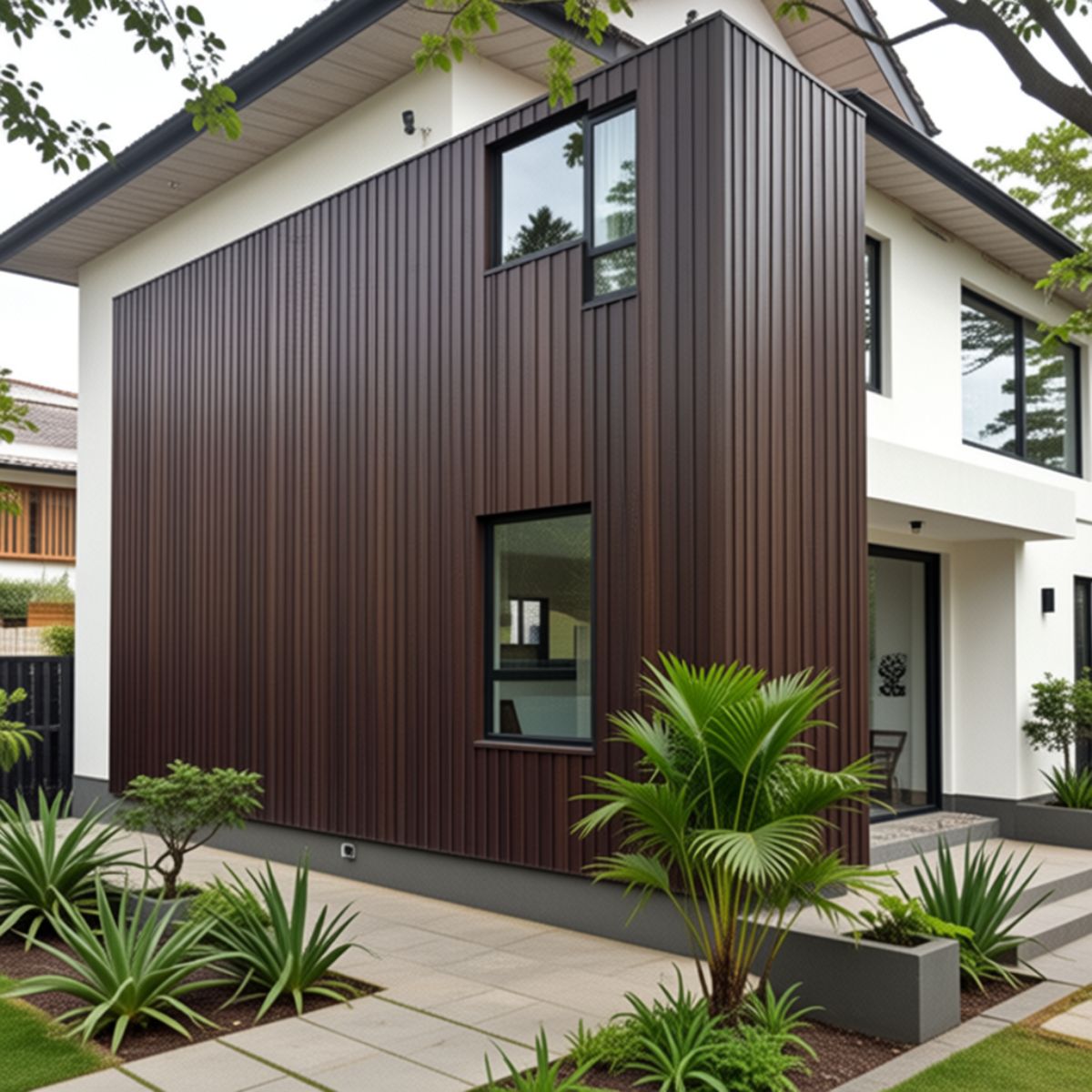 Copia - Pack X10 Revestimiento Exterior Wpc 3d Pared Decorativo Simil Madera NOGAL Copia - Pack X10 Revestimiento Exterior Wpc 3d Pared Decorativo Simil Madera NOGAL