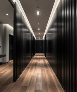 Copia - Pack X30 Wpc Simil Madera Panel Lambrin 290x16 DUO Negro/Marron Claro MMC90