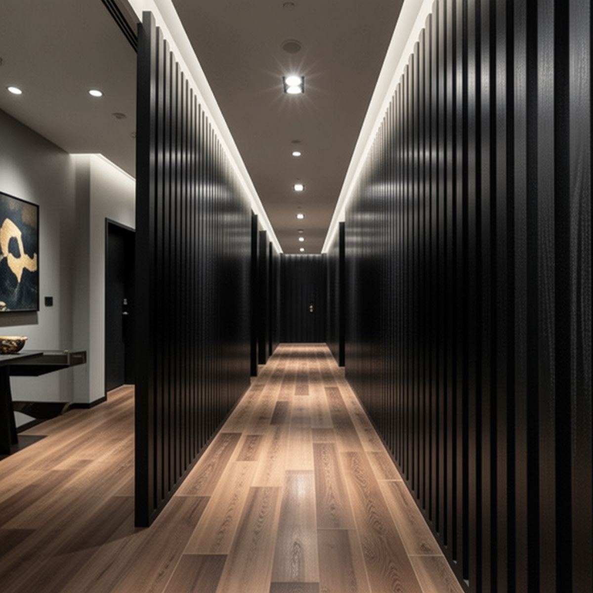 Copia - Pack X30 Wpc Simil Madera Panel Lambrin 290x16 DUO Negro/Marron Claro MMC90