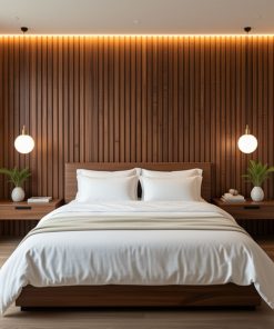 Copia - Pack X50 Wpc Simil Madera Panel Lambrin 290x16 cm Duo Marron Claro MMC90