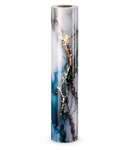 Copia - Placa Adhesiva Simil Marmol AZUL/DORADO Rollo de 1.20 x 3 Metros BS-105