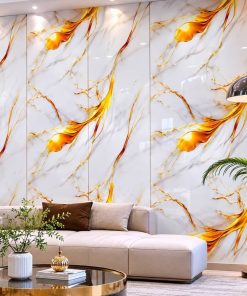 Copia - Placa Adhesiva Simil Marmol Blanco/Dorado Rollo de 1.20 x 3 Metros BS-3752