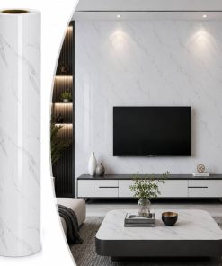 Copia - Placa Adhesiva Simil Marmol Blanco Rollo de 1.20 x 3 Metros BS-101