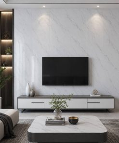 Copia - Placa Adhesiva Simil Marmol Blanco Rollo de 1.20 x 3 Metros BS-101