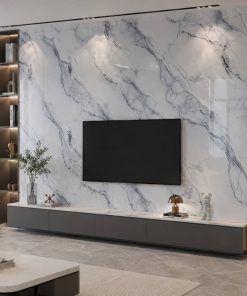 Copia - Placa Adhesiva Simil Marmol Blanco Rollo de 1.20 x 3 Metros BS-101
