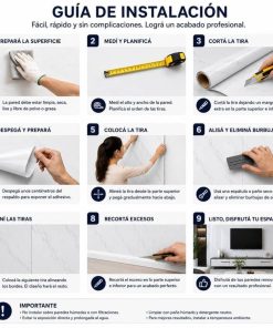 Copia - Placa Adhesiva Simil Marmol Blanco Rollo de 1.20 x 3 Metros BS-101