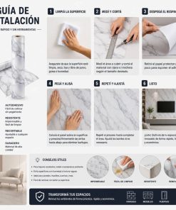 Copia - Placa Adhesiva Simil Marmol Rollo de 1.20 x 3 Metros BS-3769