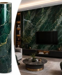 Copia - Placa Adhesiva Simil Marmol Verde Esmeralda Rollo de 1.20 x 3 Metros BS-3761