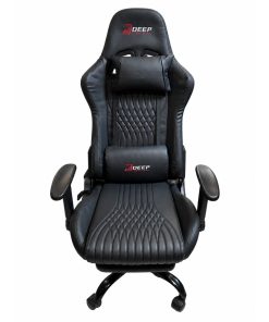 Copia - Silla Gamer Deep ergonomica con apoya pies cuero reforzado ROJA