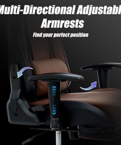 Copia - Silla Gamer Deep ergonomica con apoya pies cuero reforzado ROJA