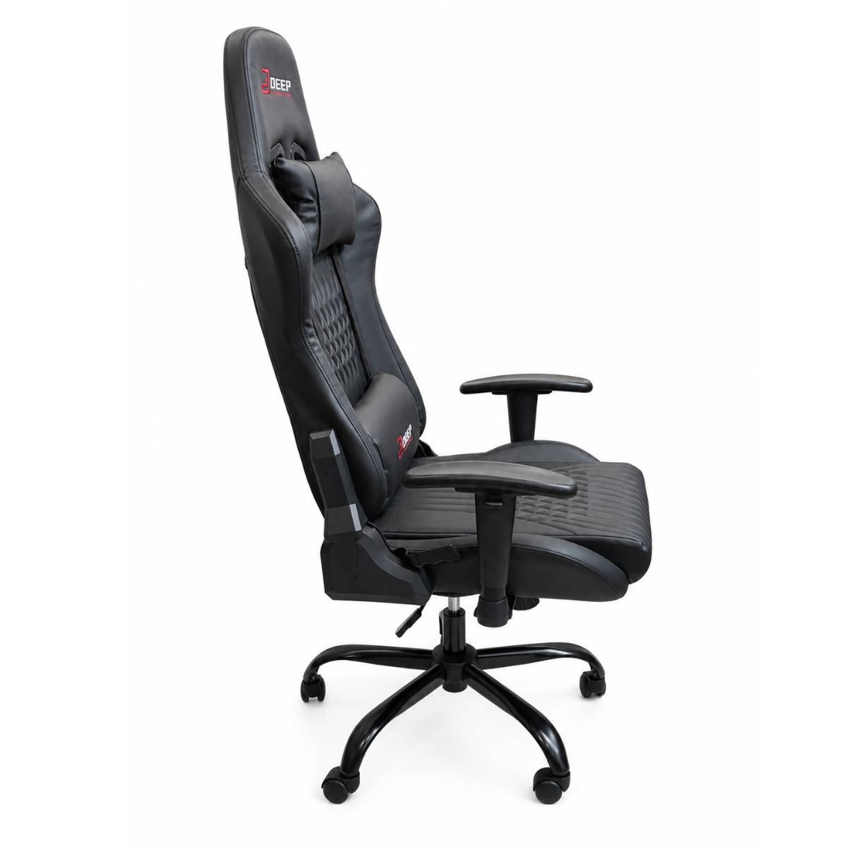 Copia - Silla Gamer Deep ergonomica con apoya pies cuero reforzado ROJA Copia - Silla Gamer Deep ergonomica con apoya pies cuero reforzado ROJA